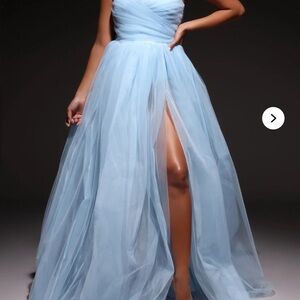 Fashion Nova Sky Blue Dress